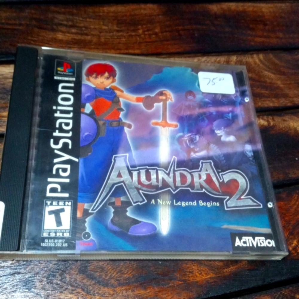 G-13 PS1  Black label -Alundra2 A new legend begins  game